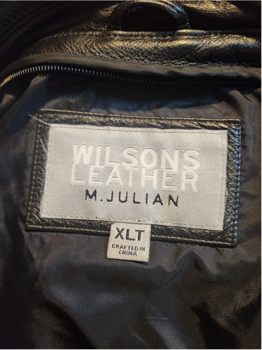 Men's Wilsons Leather M. Julian Leather Jacket Black XLT - Picture 5 of 6